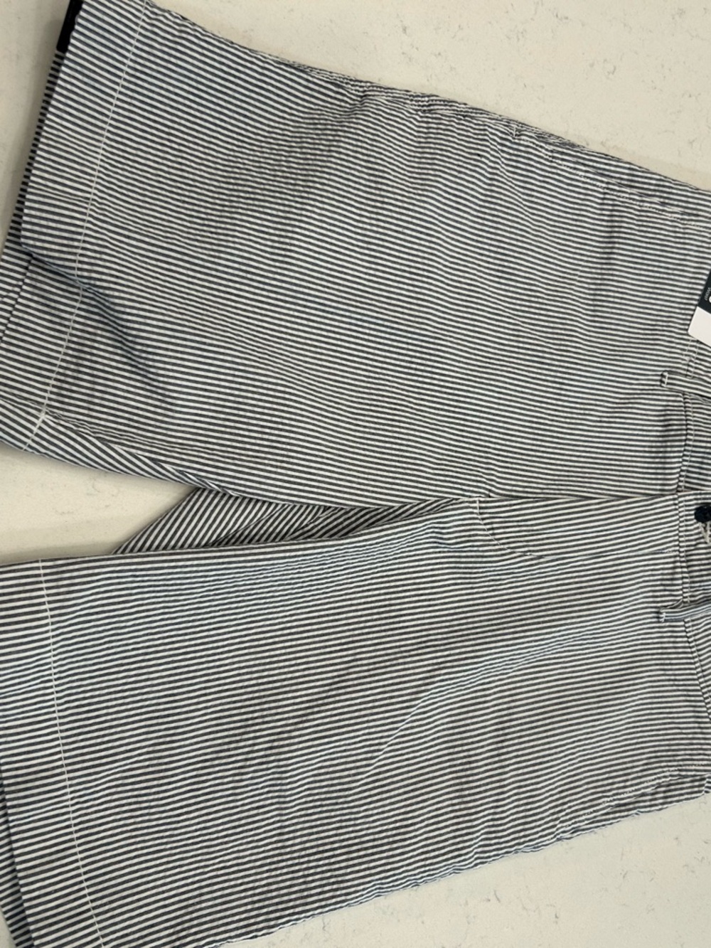 Daniel Cremieux Black and White Striped Chino Shorts